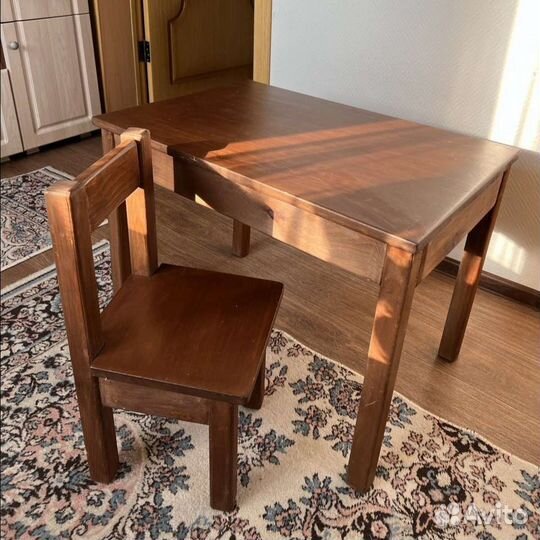 Столик и стульчик детский из кедра