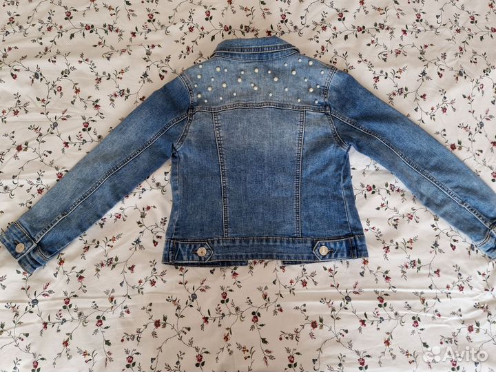 Джинсовая куртка для девочки 128