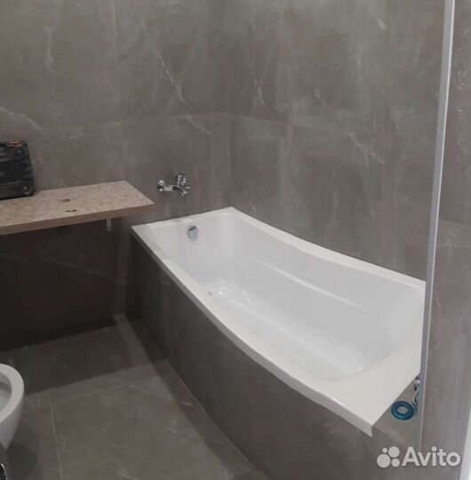 Укладка плитки, имитация дерева, панели, покраска