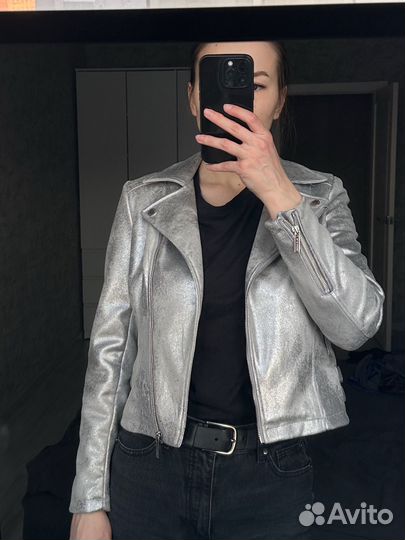 Кожанка женская укороченная