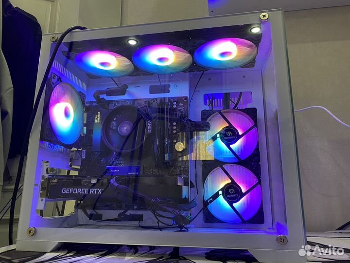 Корпус для пк аквариум белый