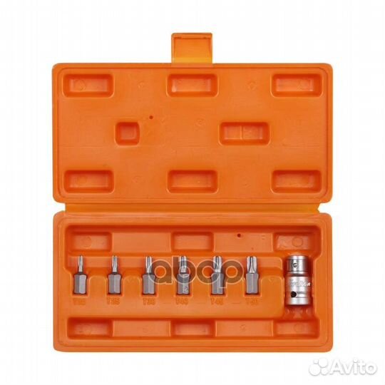 Набор бит Torx 7 пр. Т20-50 L30 мм с держател