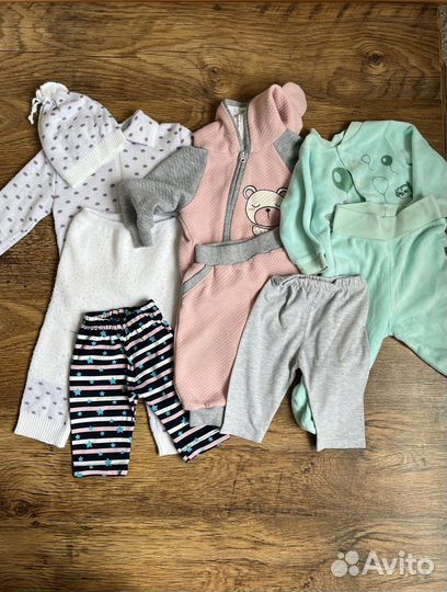 Вещи пакетом для девочки 68-80