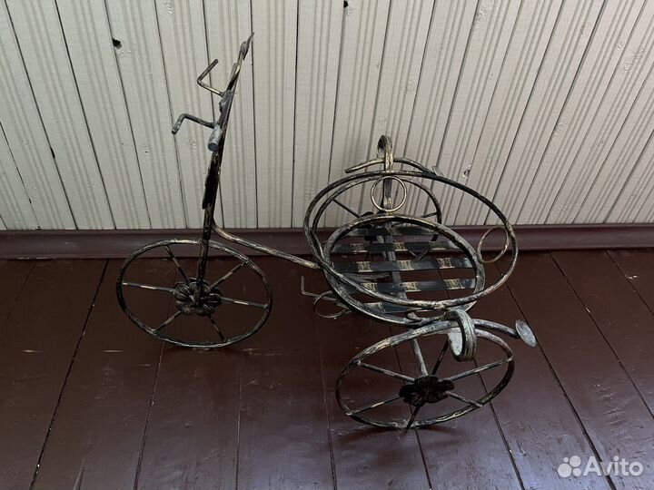 Подставка для цветов велосипед