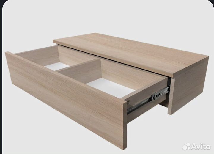 Консоль с ящиком подвесная