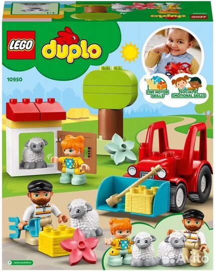 Конструктор Lego duplo 10950 Фермерский трактор