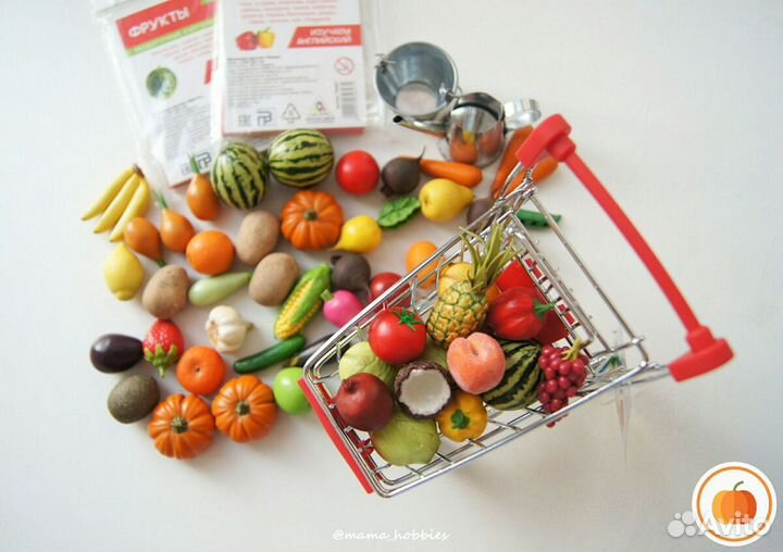 Фрукты и овощи из полимерной глины на заказ