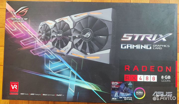 Rx 480 8gb Asus ROG Strix