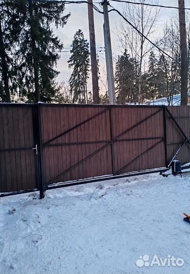 Откатные ворота и установка