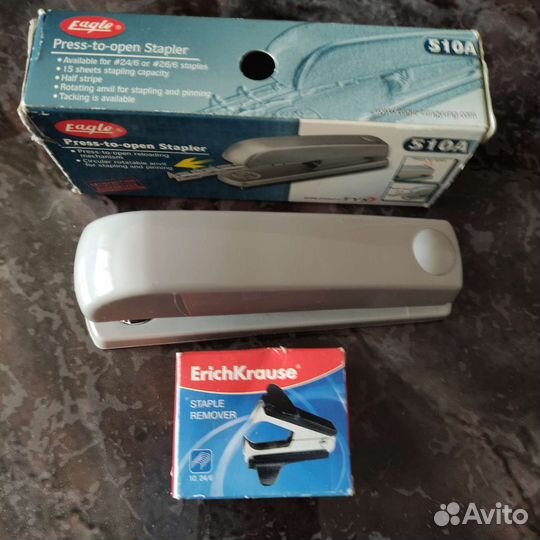 Степлер,антистеплер и дырокол (сталь) (Германия)