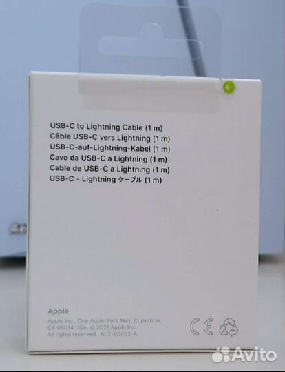 Кабель Lightning-USB-C Apple mm0a3zm/A 1м