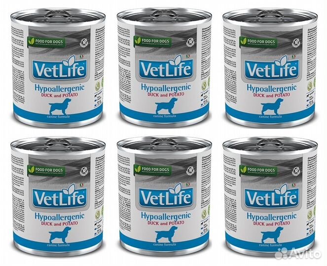 Vet Life Hypoallergenic, гипоаллергенный, с уткой