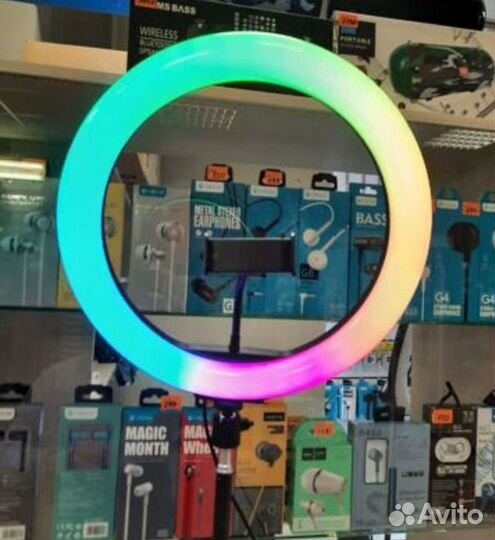 Кольцевая лампа 33 см RGB