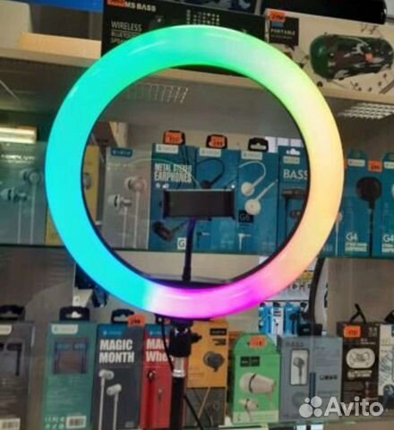 Кольцевая лампа 33 см RGB
