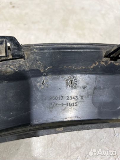 Накладка на бампер передняя левая Renault Sandero