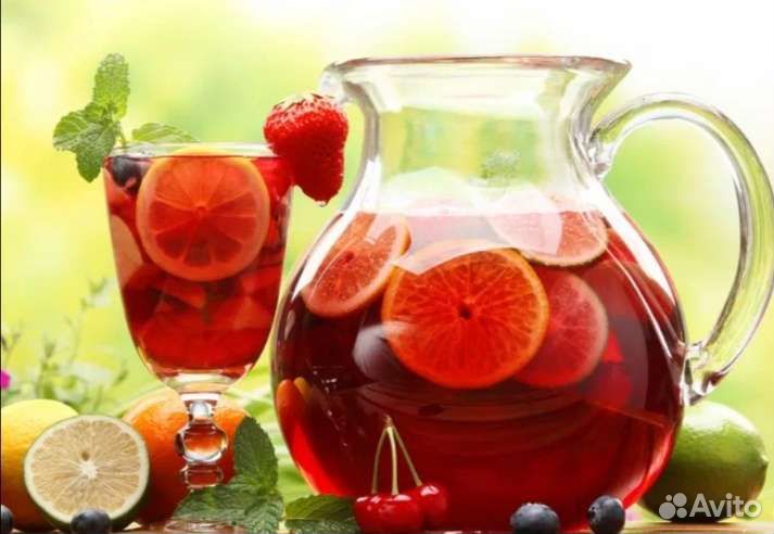 Кувшин с бокалами(стекло)