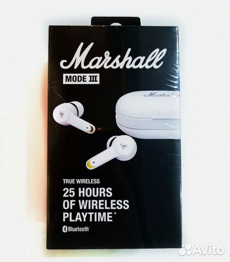 Беспроводные наушники Marshal mode 3 белые