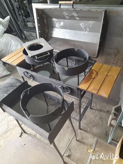 Мангал, гриль +BBK,коптильня, под казан, котелок