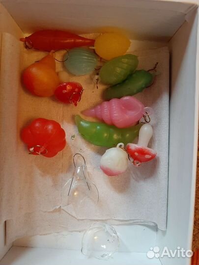 Елочные игрушки СССР на мини елку