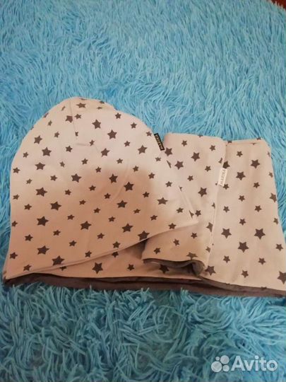 Комплект шапка и снуд для девочки