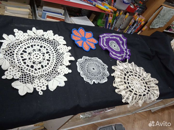Вязаные салфетки