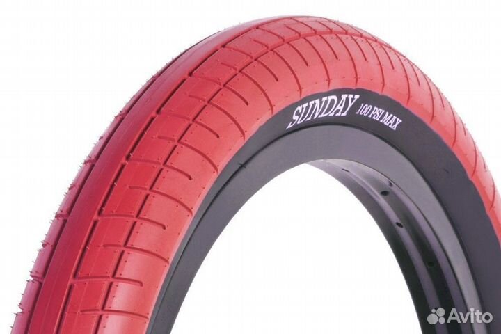 Покрышка для BMX Sunday Street Sweeper 2.4 Красный