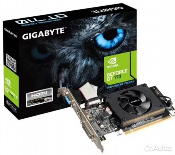 Новая Видеокарта Gigabyte GeForce GT 710