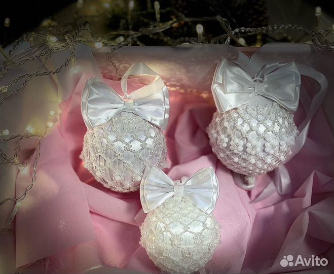 Новогодние шары ручной работы