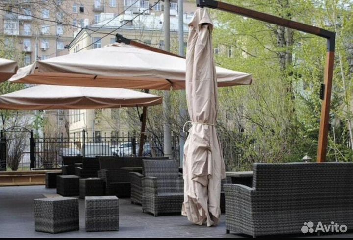 Профессиональные уличные зонты для кафе, веранд