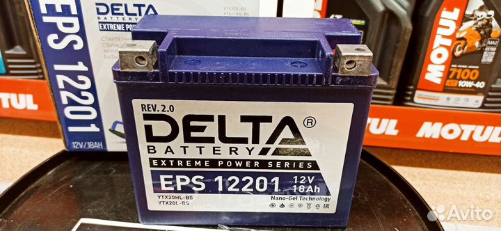 Акб 12В 18Ач о.п. Delta EPS12201 ток260 175*87*155