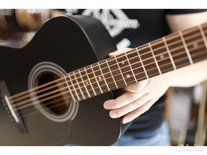 Cort AF510-BKS черная акустическая гитара