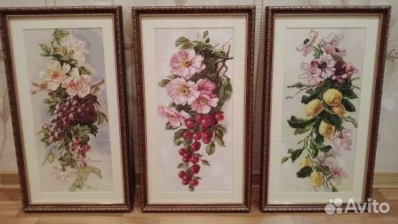 Картина, вышитая крестом