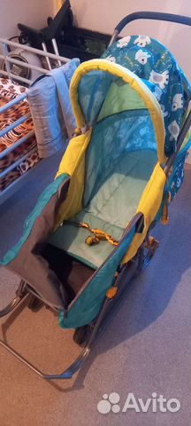 Детские санки с колесами бу