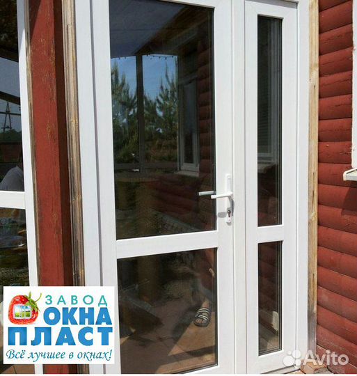 Алюминиевые двери 1200*2200