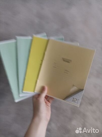 Тетради школьные в клетку и в линейку