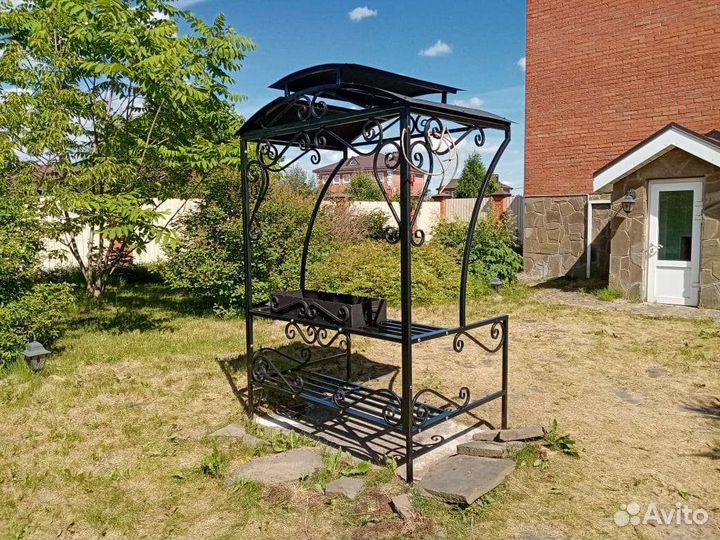 Мангал с крышей