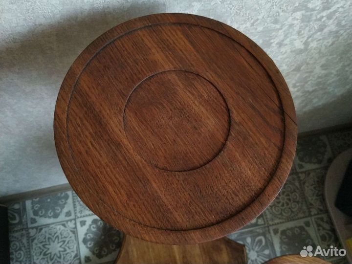 Подставка для цветов, натуральное дерево