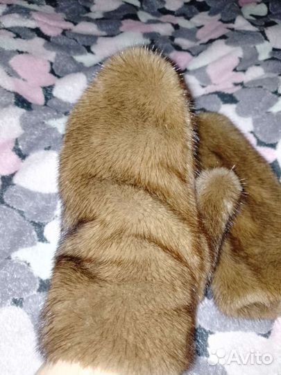 Варежки из норки
