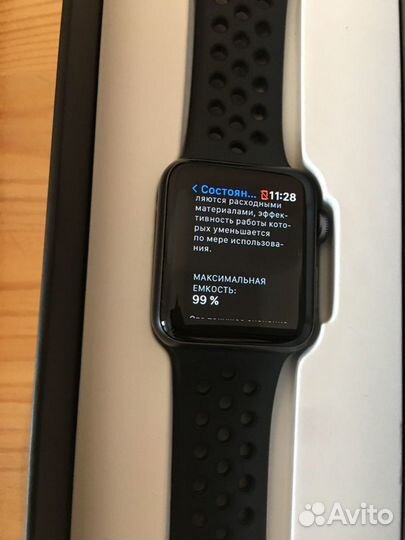 Часы apple watch 3 38 mm nike