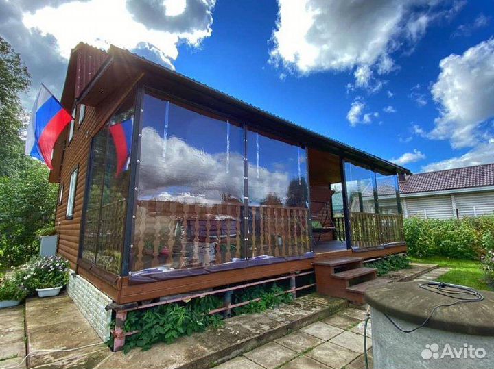 Мягкие и гибкие окна на беседку