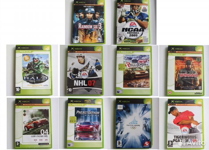 Лицензионные игры для xbox original