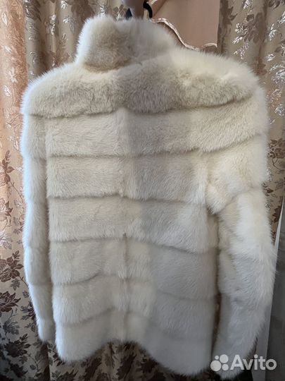 Шуба норковая белая 42-44 размер