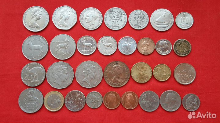 Монеты иностранные Без повторов