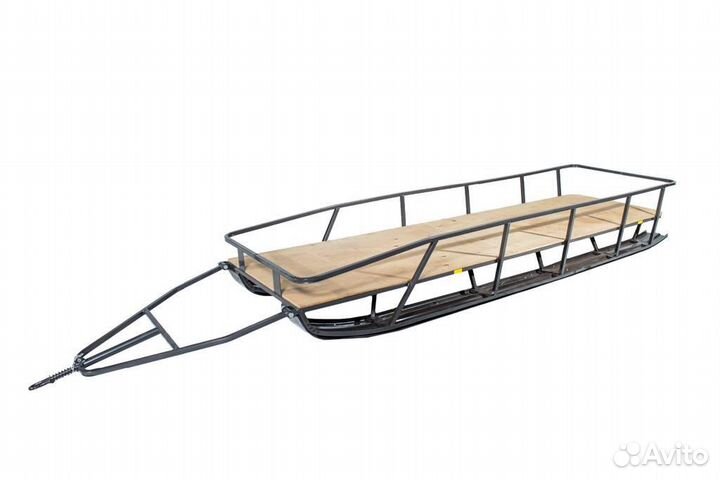 Снегоход Бурлак Егерь спорт мах плюс сани