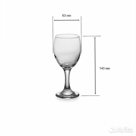 Бокалы для вина apus, 2 шт, 150мл