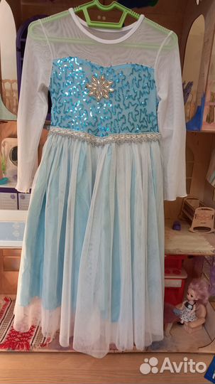 Нарядное платье для девочки 116 122 128 новый год