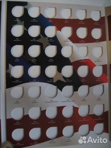 Альбом-планшет для 25-центовых монет США