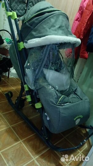 Детские санки коляска бу