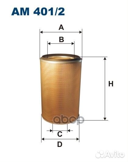 Фильтр воздушный AM4012 Filtron