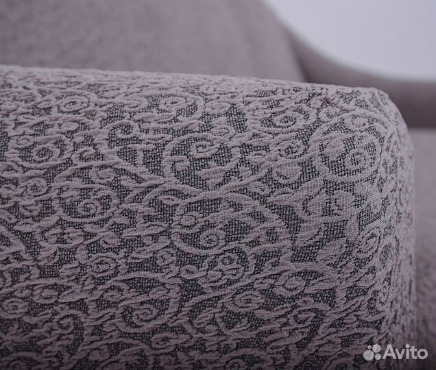 Чехол на трехместный диван без оборки, Капучино